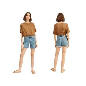 Everlane Relaxed Raw Hem Shorts Size 26